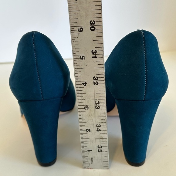 ANTONIO MELANI Blue Suede Heels - Picture 6 of 10